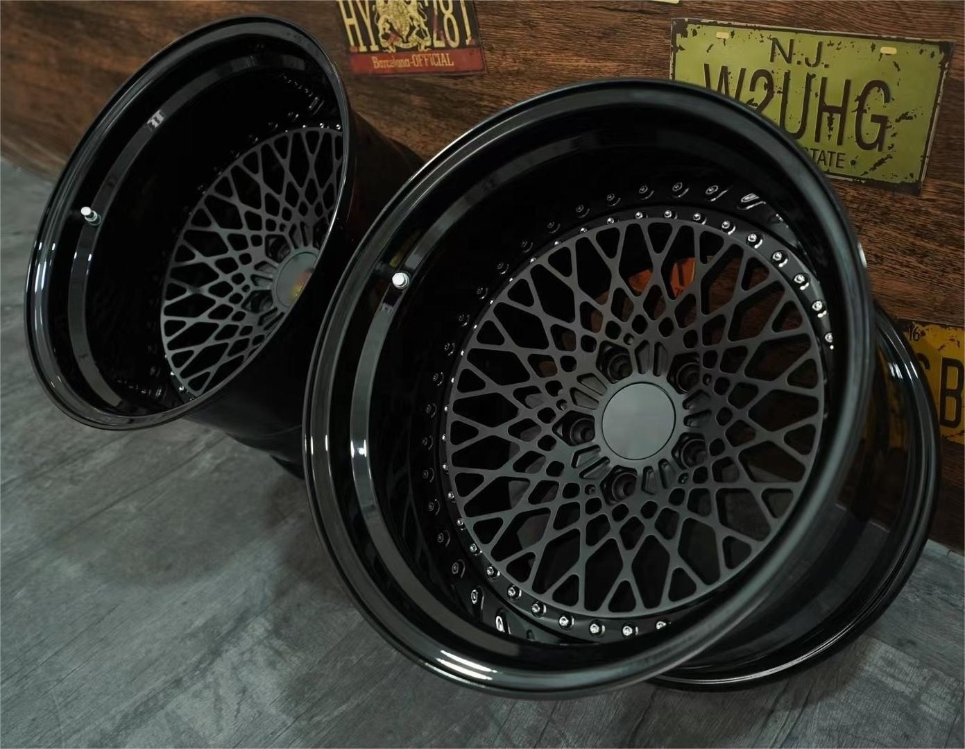 Customize  2 Piece /3 Piece Forged 18 19 20 21 22 23  Inch Aluminum Alloy Wheels 6061T-6 Deep Dish