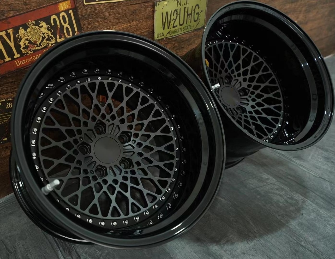 Customize  2 Piece /3 Piece Forged 18 19 20 21 22 23  Inch Aluminum Alloy Wheels 6061T-6 Deep Dish