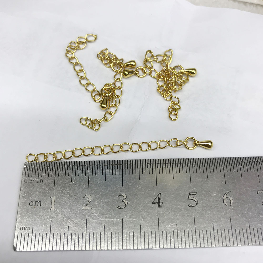 50mm Extended Extension Tail Chain Lobster Clasps Connector For DIY Jewelry Making Findings Bracelet Necklace