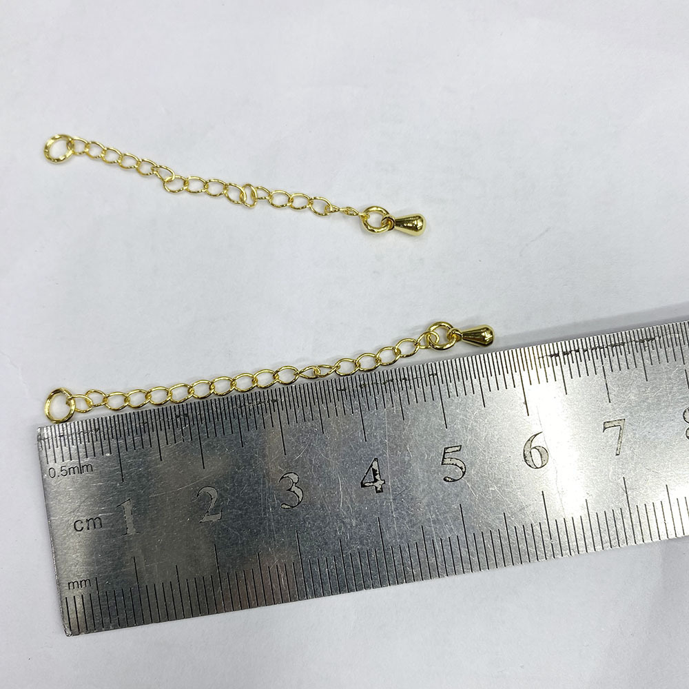 50mm Extended Extension Tail Chain Lobster Clasps Connector For DIY Jewelry Making Findings Bracelet Necklace