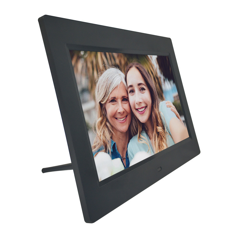 Smart digital picture frame 10.1 inch share video clips and photos instantly via app low cost digital photo frame