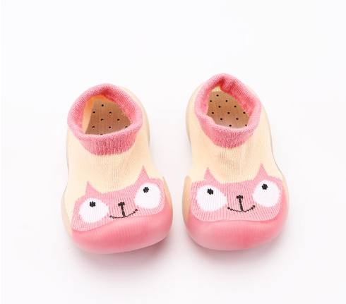 Baby cartoon three-dimensional dispensing low-top boat socks shoes small and medium-sized baby floor socks