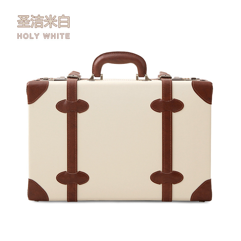 Retro Mini Suitcase Female Password Cosmetic Case Small Bag 13 Inch Combination Lock Travel Makeup Suitcase