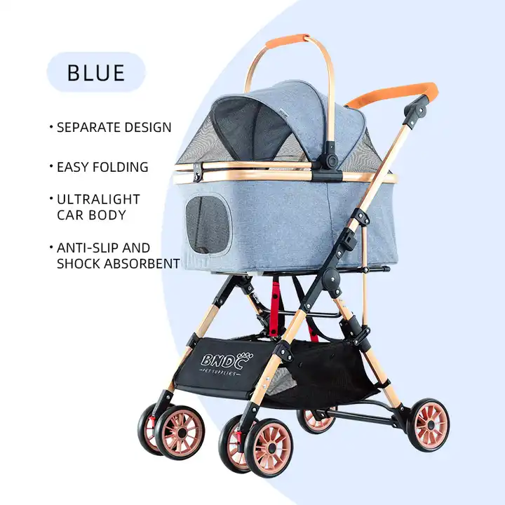 Factory wholesale pet stroller portable folding travel dog trolley pet stroller