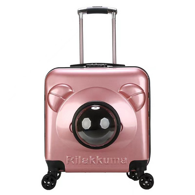 Portable Cat Bag Trolley Pet Carrier Wheels Pet Carrier Travel Trolley Bag with Wheels