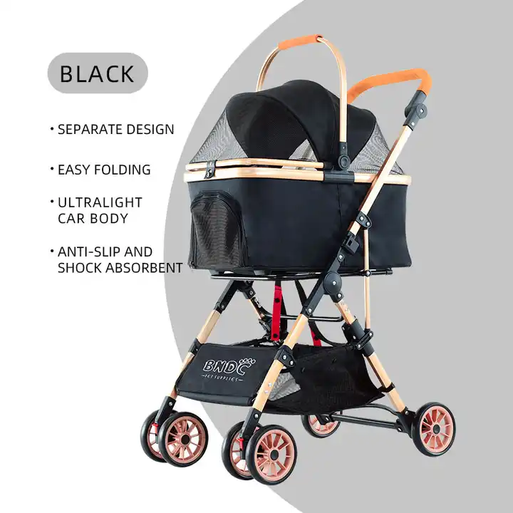 Factory wholesale pet stroller portable folding travel dog trolley pet stroller