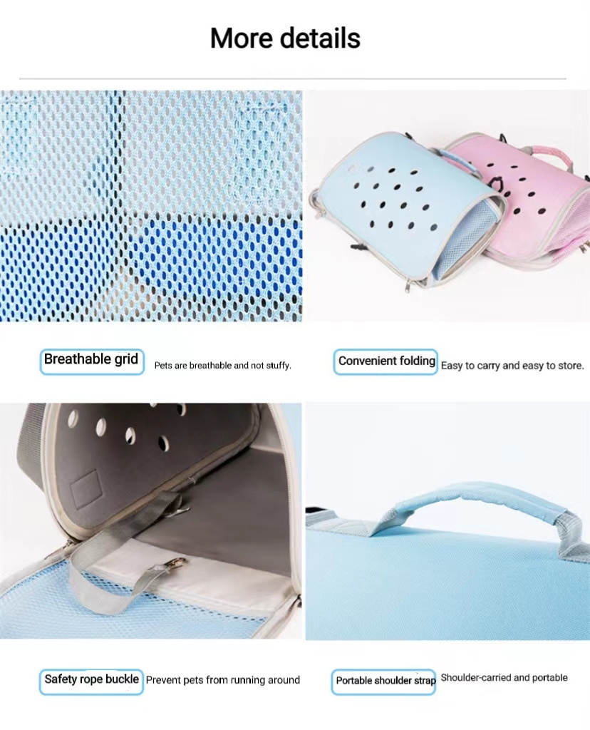 New Design Wholesale Pet Carrier Fancy Breathable Dog Cat Pet Travel Portable Outdoor Carry Bag