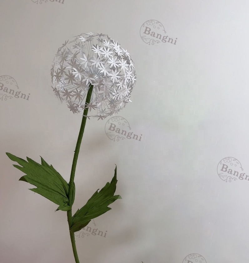 Wedding Artificial Decorative Flowers Giant Paper Standing Dandelion For Baby Shower Party Decorations