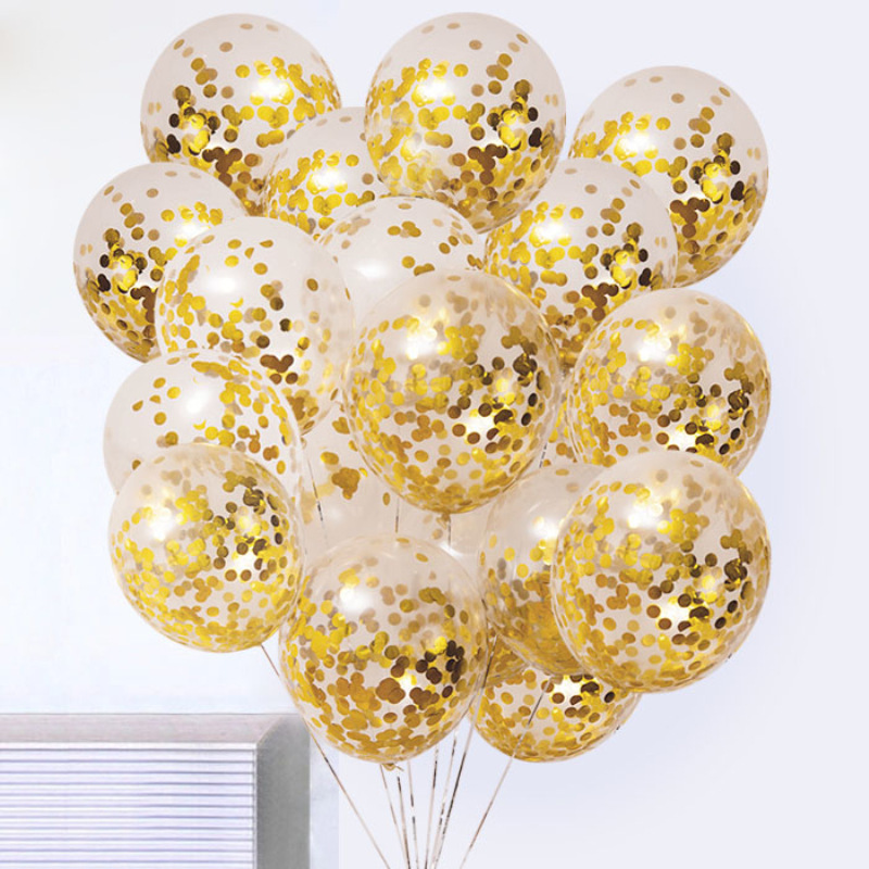 Confetti Balloons Sequins Transparent Balls Magic Static Wedding Party Christmas Holiday Decoration