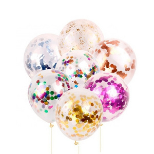 Confetti Balloons Sequins Transparent Balls Magic Static Wedding Party Christmas Holiday Decoration