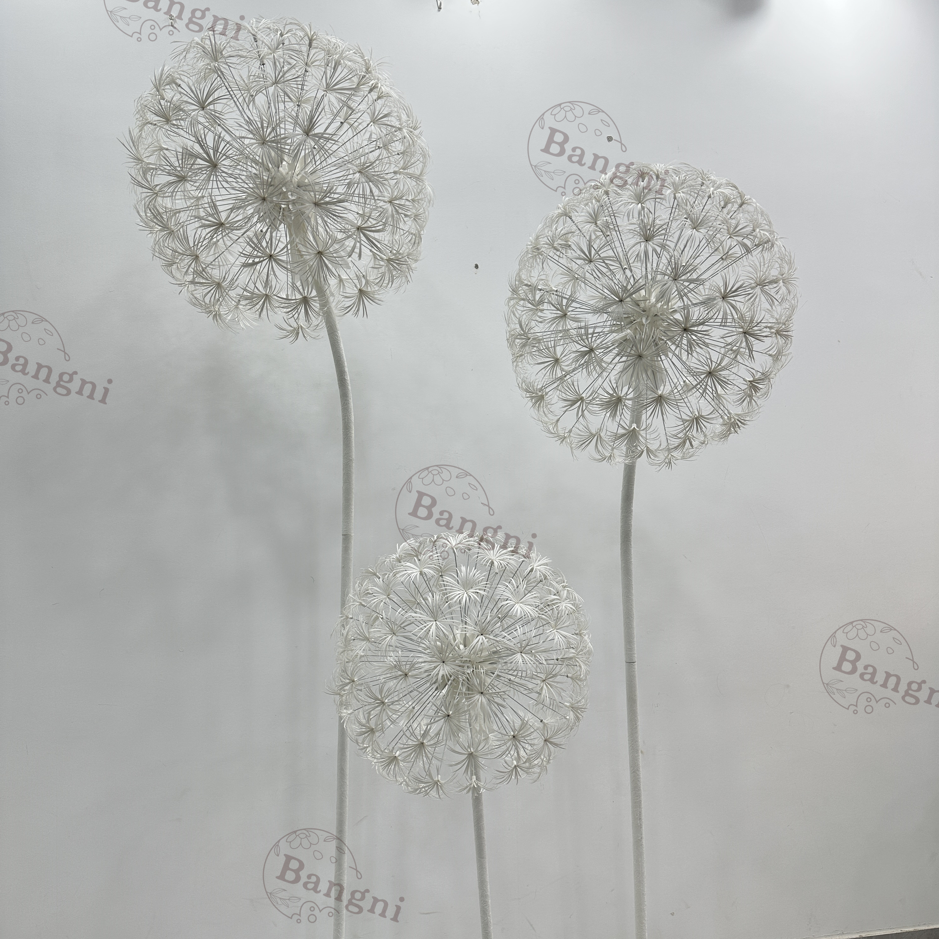 Wedding Artificial Decorative Flowers Giant Paper Standing Dandelion For Baby Shower Party Decorations