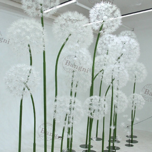 Wedding Artificial Decorative Flowers Giant Paper Standing Dandelion For Baby Shower Party Decorations