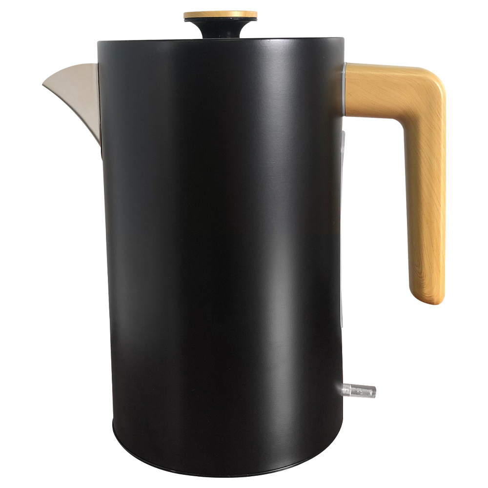 Hot Sale Superior Wood Effect Handle Double Colors Rapid Boil Jug Kettle Water Boiler Electric Kettle