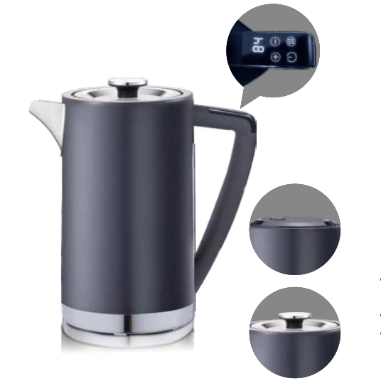 High Quality Touch Control Adjustable Temperature Electric Digital Kettle