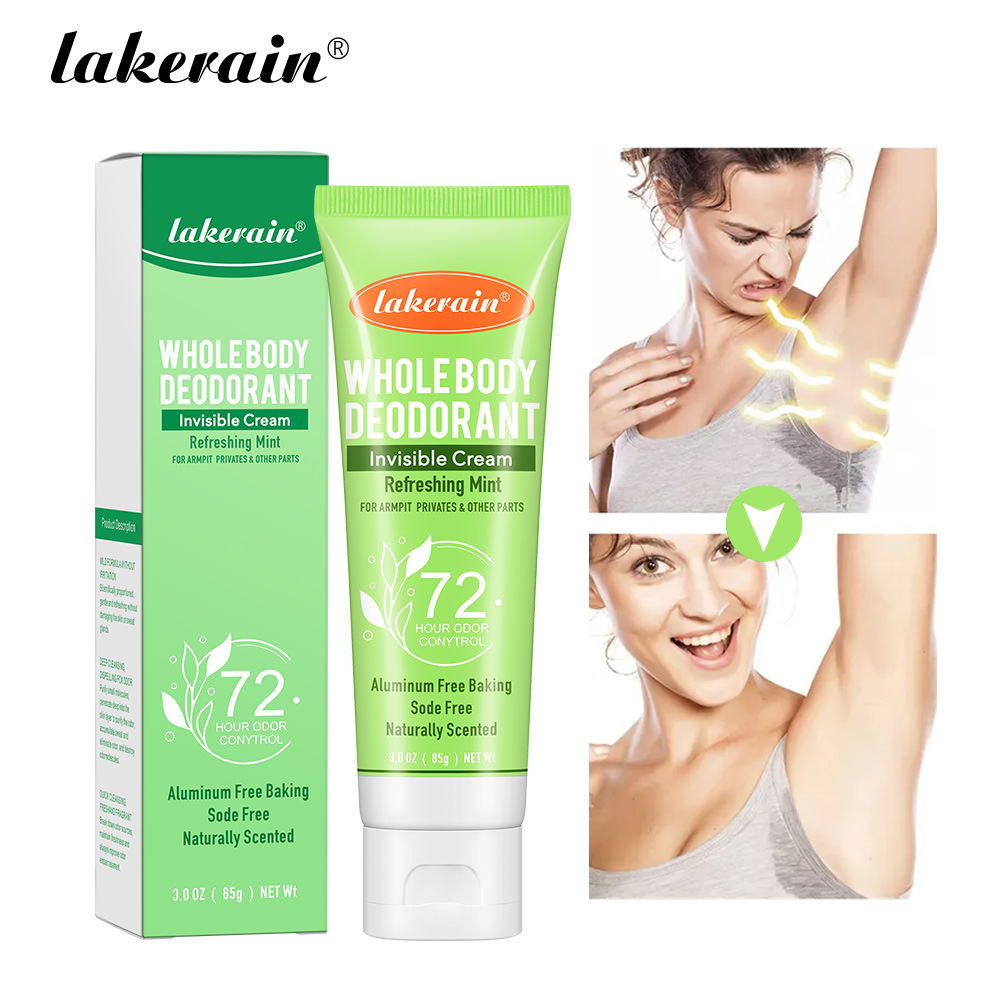 Best Selling Lakerain Whole Body Deodorant Fruit Flavored Refreshing Long Lasting Deodorant Cream Female Fresh Fruit Fragrance