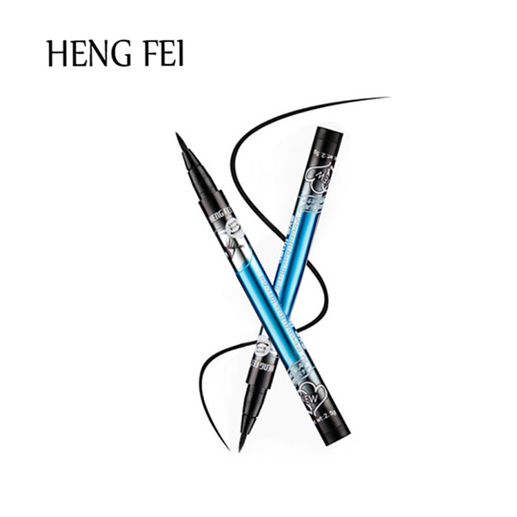 Eye makeup Hengfei liquid eyeliner pen thick black waterproof non-smudged magnetic eyelashes no glue no eyeliner