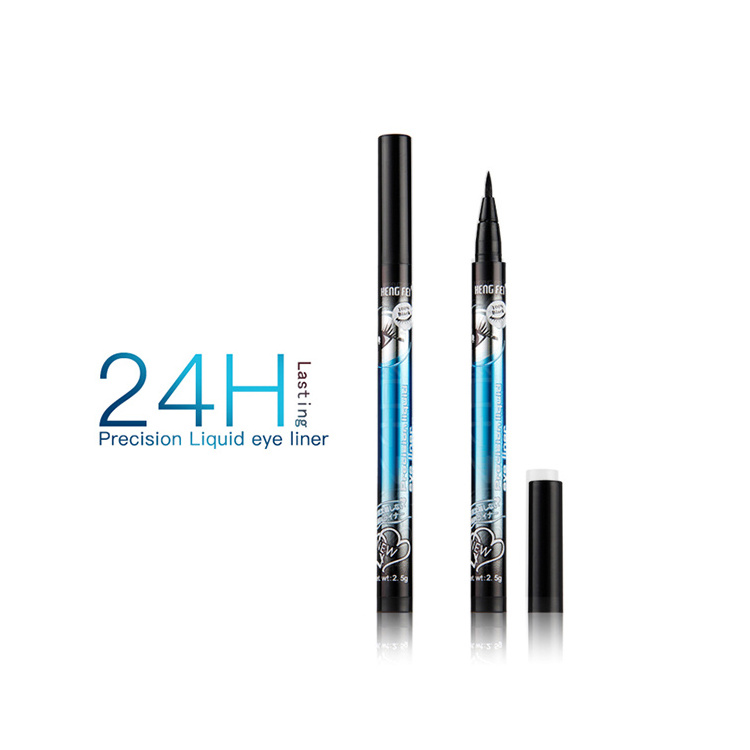 Eye makeup Hengfei liquid eyeliner pen thick black waterproof non-smudged magnetic eyelashes no glue no eyeliner