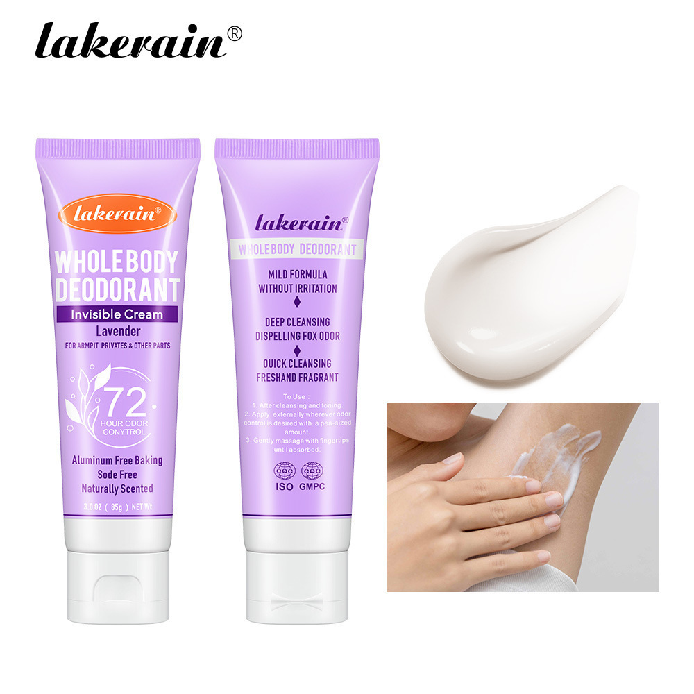 Best Selling Lakerain Whole Body Deodorant Fruit Flavored Refreshing Long Lasting Deodorant Cream Female Fresh Fruit Fragrance