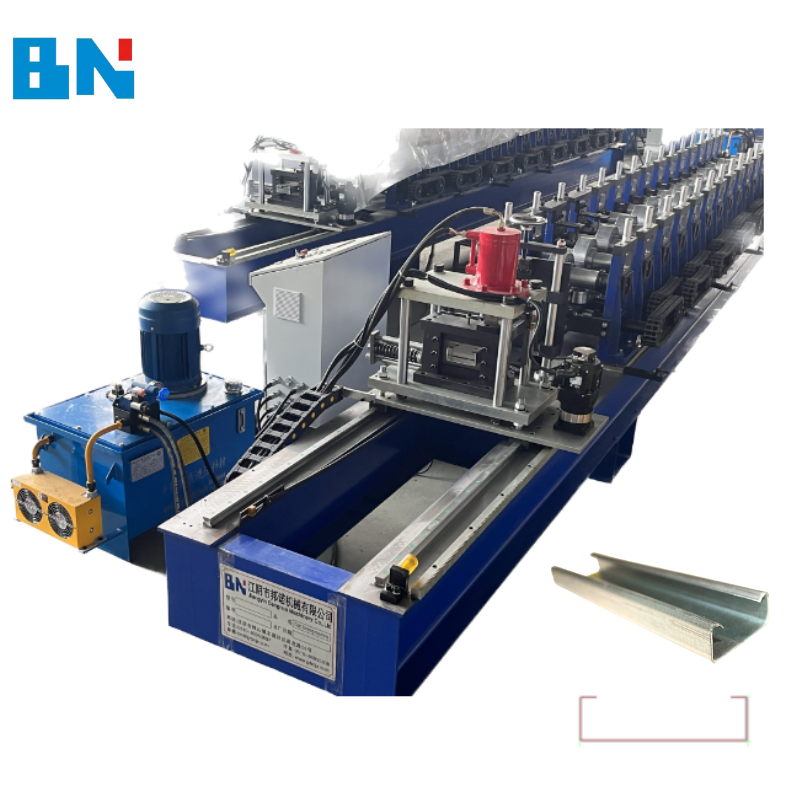 High Quality Light Gauge Steel Framing Machine C Channel Purlin Roll Forming Making Machine