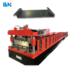 Self Lock Metal Standing Seam Roof Panel Roll Forming Machine Mobile Clip Lock Standing Seam Roof Making Machine