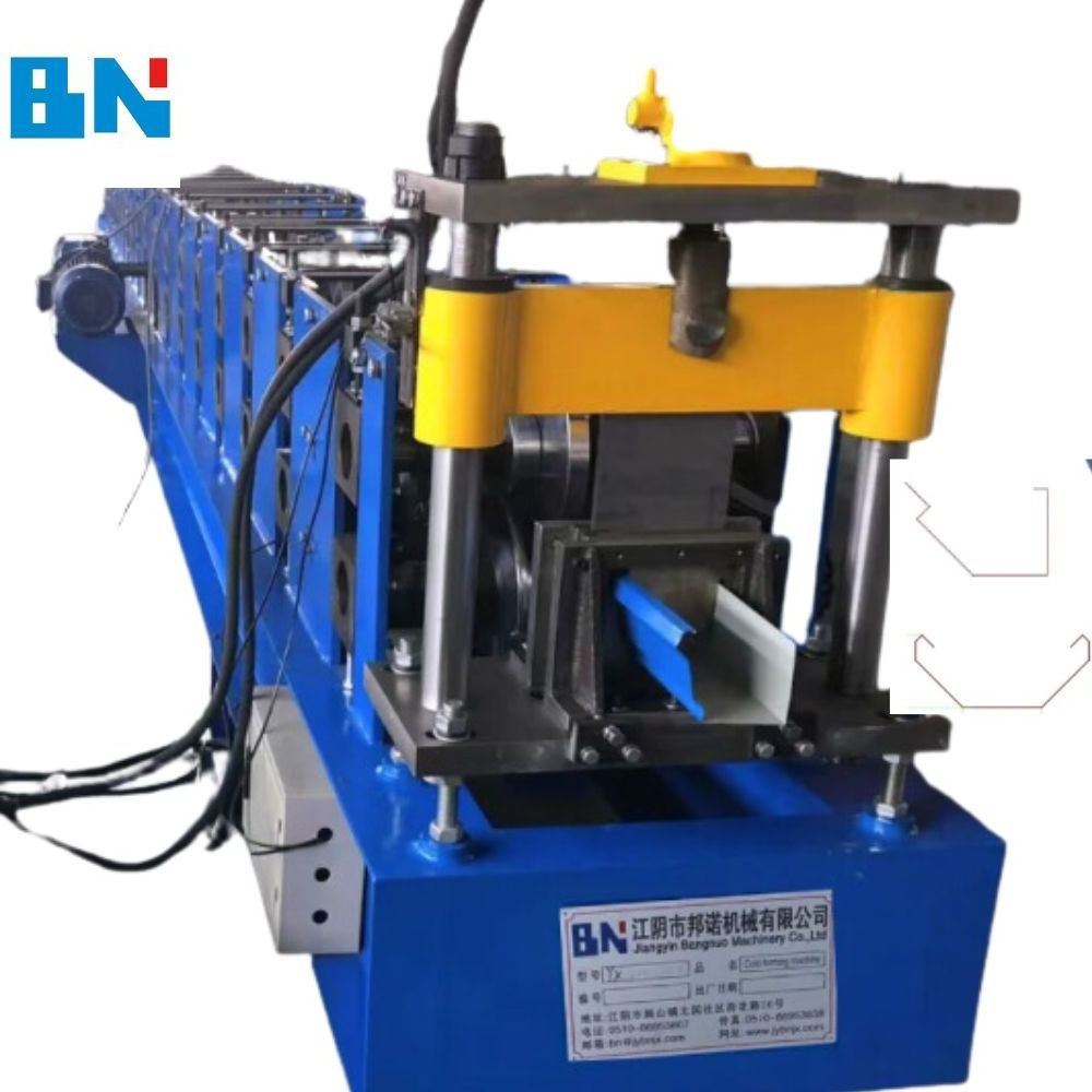 Automatic Steel Rain Gutter Make Rectangular Downspout Pipe Roll Forming Machine with Elbow Bending Machine