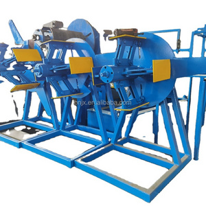 2023 color coil 5 tons hydraulic uncoiler/ decoiler machine price Hydraulic steel coil decoiler mandrel uncoiler machine