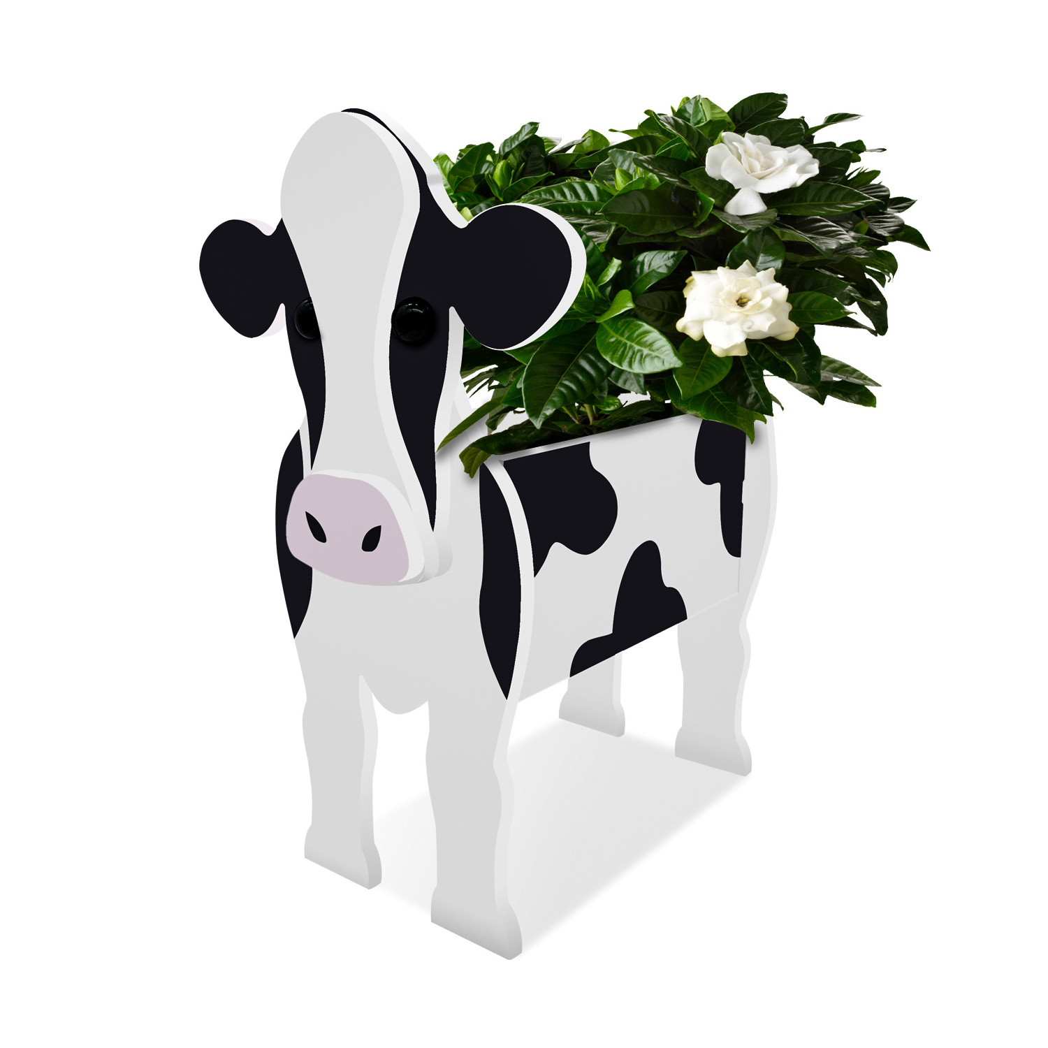 Wholesale cheap artificial plant pots garden ornaments mini flower pots for home and office cow planter pot