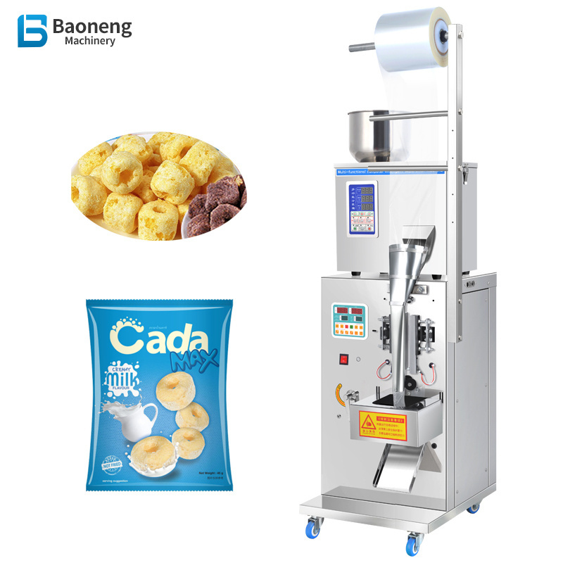 automat pack pouch candy packaging granular maize milling powder filling packing machine