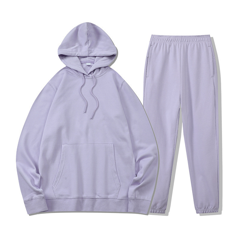 Hoodie with different color hood hoodie set unisex high quality custom hoodies and sweatpants set