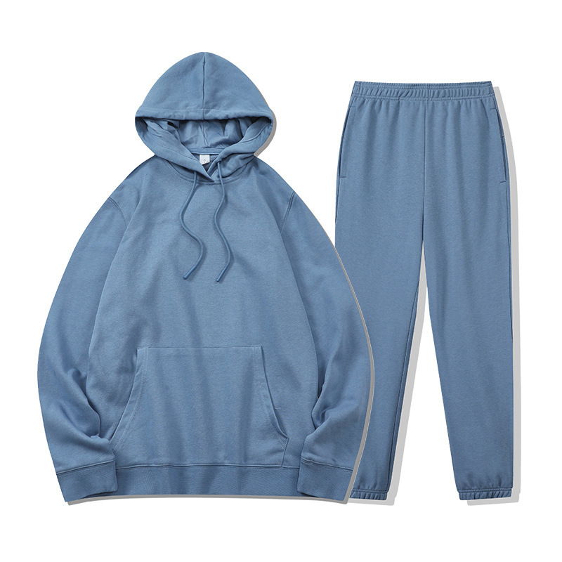 Hoodie with different color hood hoodie set unisex high quality custom hoodies and sweatpants set