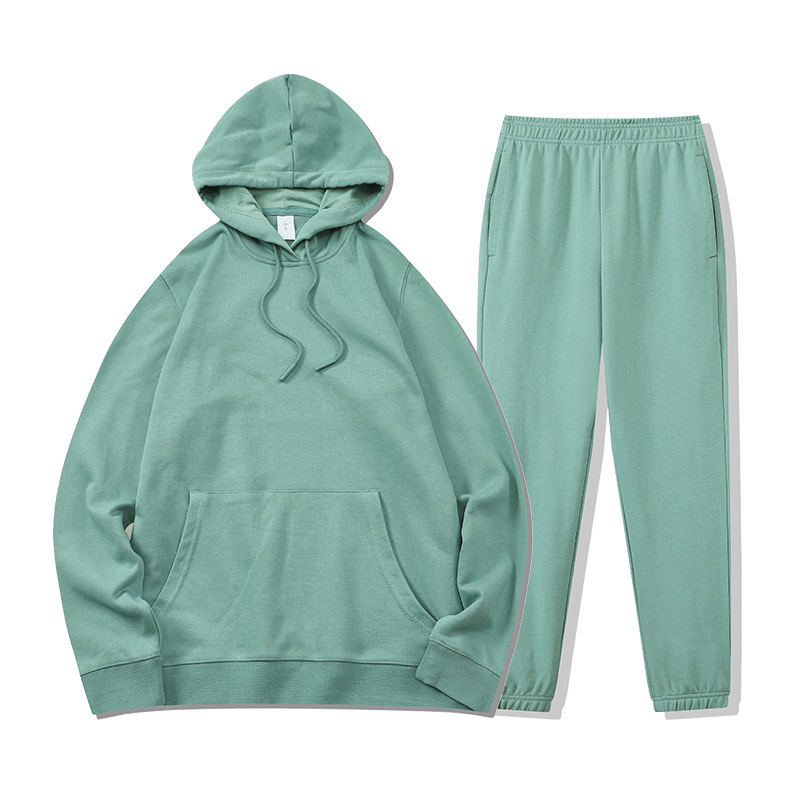 Hoodie with different color hood hoodie set unisex high quality custom hoodies and sweatpants set