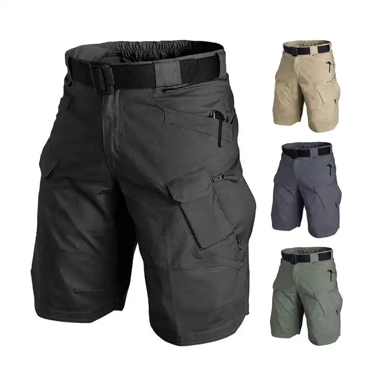 Wholesale Mens Elastic Waist Cargo Pants Plus Size Men's Short Pants Outdoor Work Cargo Shorts for Men