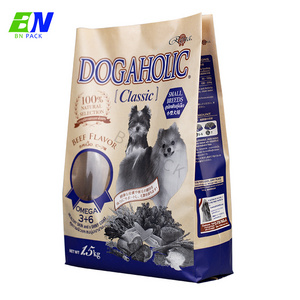 Custom Dog Cat Treat Pet Food Zip Lock Mylar Bags Plastic Transparent Window Food Packaging Smell Proof Stand Up Pouch Printed