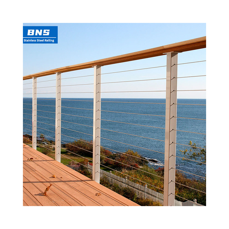 BNS High quality factory price stainless steel balustrade cable railing outdoor 42