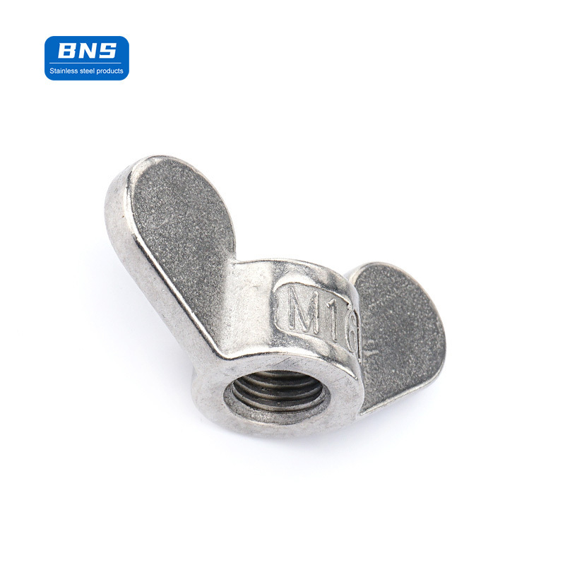 BNS Professional Manufacture M16 Stainless Steel 6mm Butterfly Eye Bolt High Quality Stainless Steel Wing Nuts