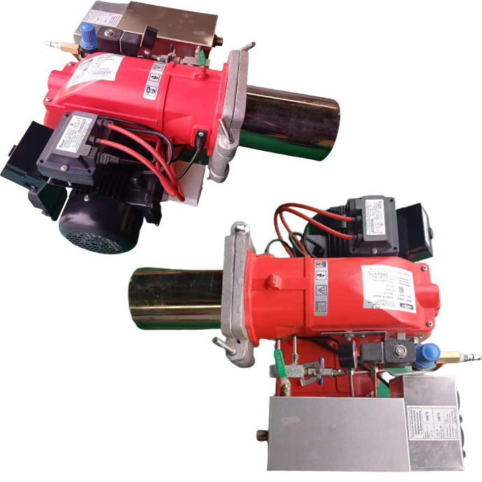 Waste oil heater with compressor waste oil burner