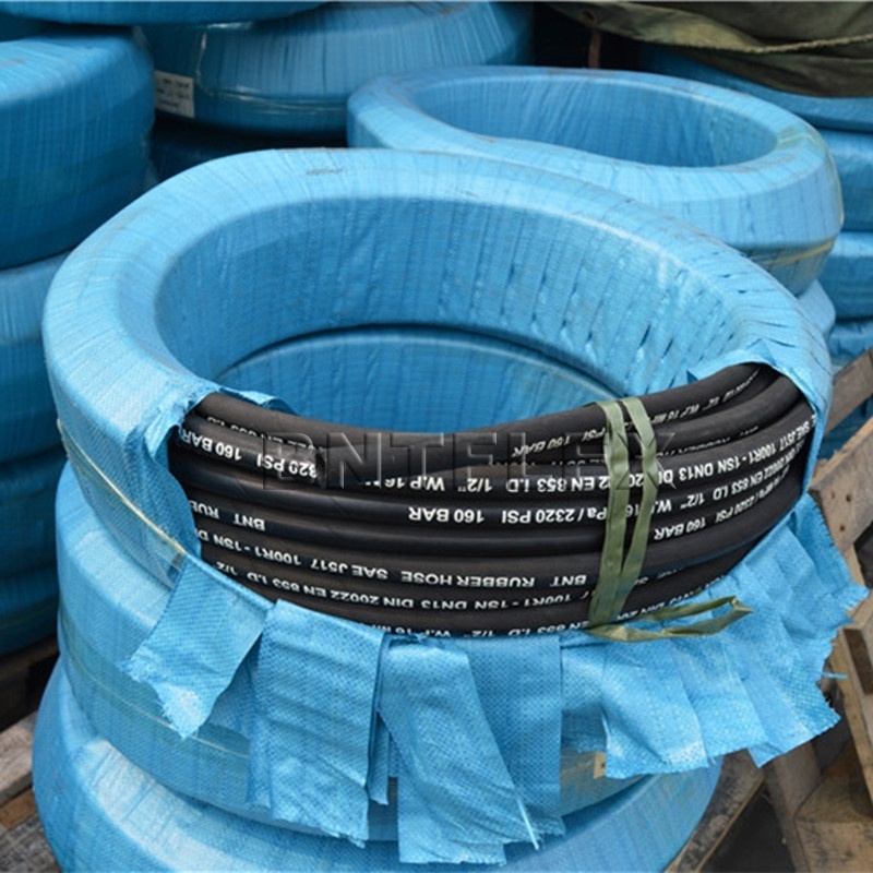 Lifetime Guarantee Braid 2 Inch Oil Air Water Fire Hydraulic Rubber Hose Pipe 100 R1at Rubber Hydraulic Hose