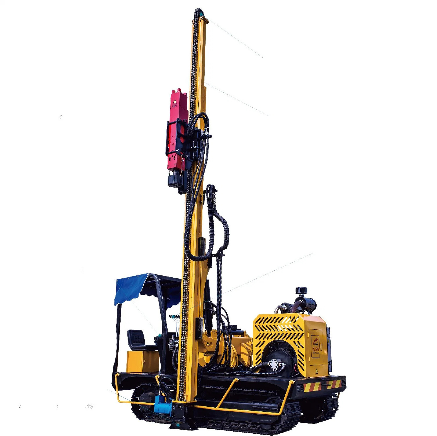 New Design Drilling Piling Screwing Drop Hammer Pile Driver BH-LGST240402for Highway Guardrail Construction Solar Project