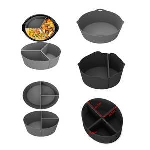 6QT 7QT 8QT Crockpot Silicone Divider Liner Bag Silicone Cooking Insert Divider Collapsible Slow Cooker Crockpot Liners