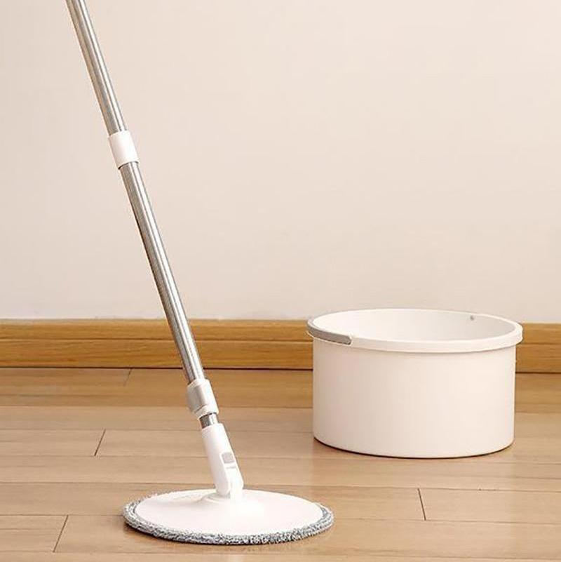 Dirty water separated round mop and bucket free hand washing with spin single magic round mop for floor clean and household