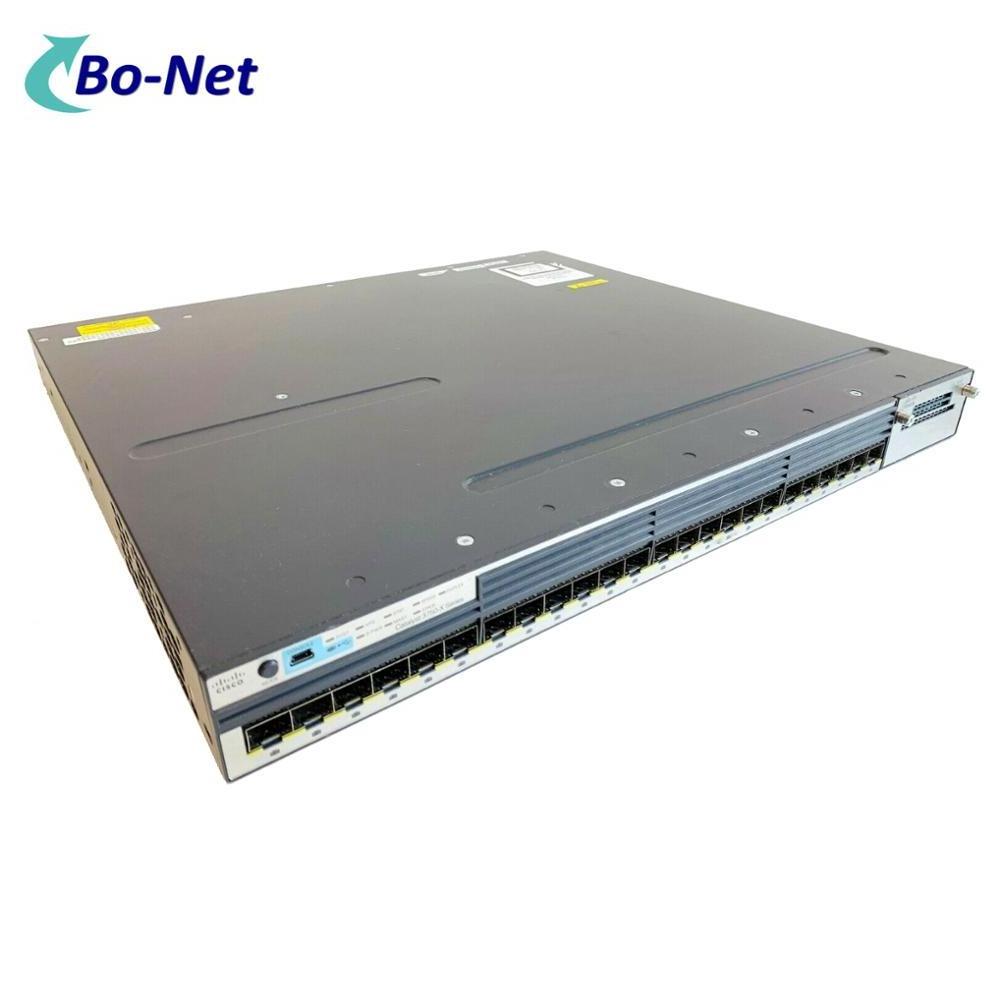 Original Used WS-C3750X-24S-S network switch 3750X 24 Port GE SFP IP Base Switch