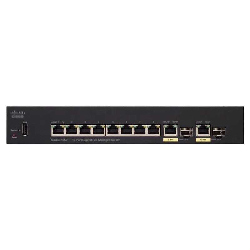 SG350-10MP-K9-CN SG350-10MP 10 Port Gigabit POE Managed Switch