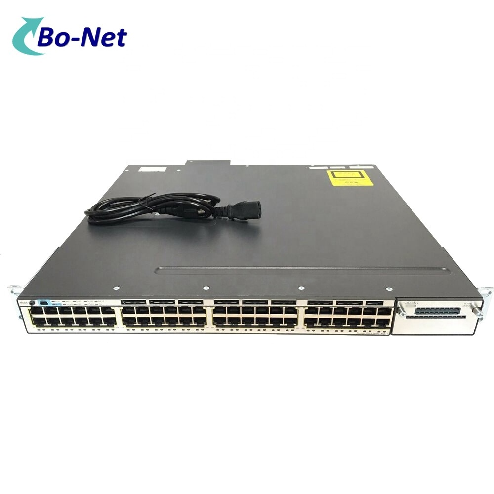 second hand switch WS-C3750X-48PF-L 3750x 48port Gigabit POE Network Switch