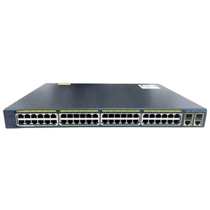 Used  WS-C2960+48PST-S network switch 2960 Plus Series 48 Port Switch  4 x SFP LAN Lite