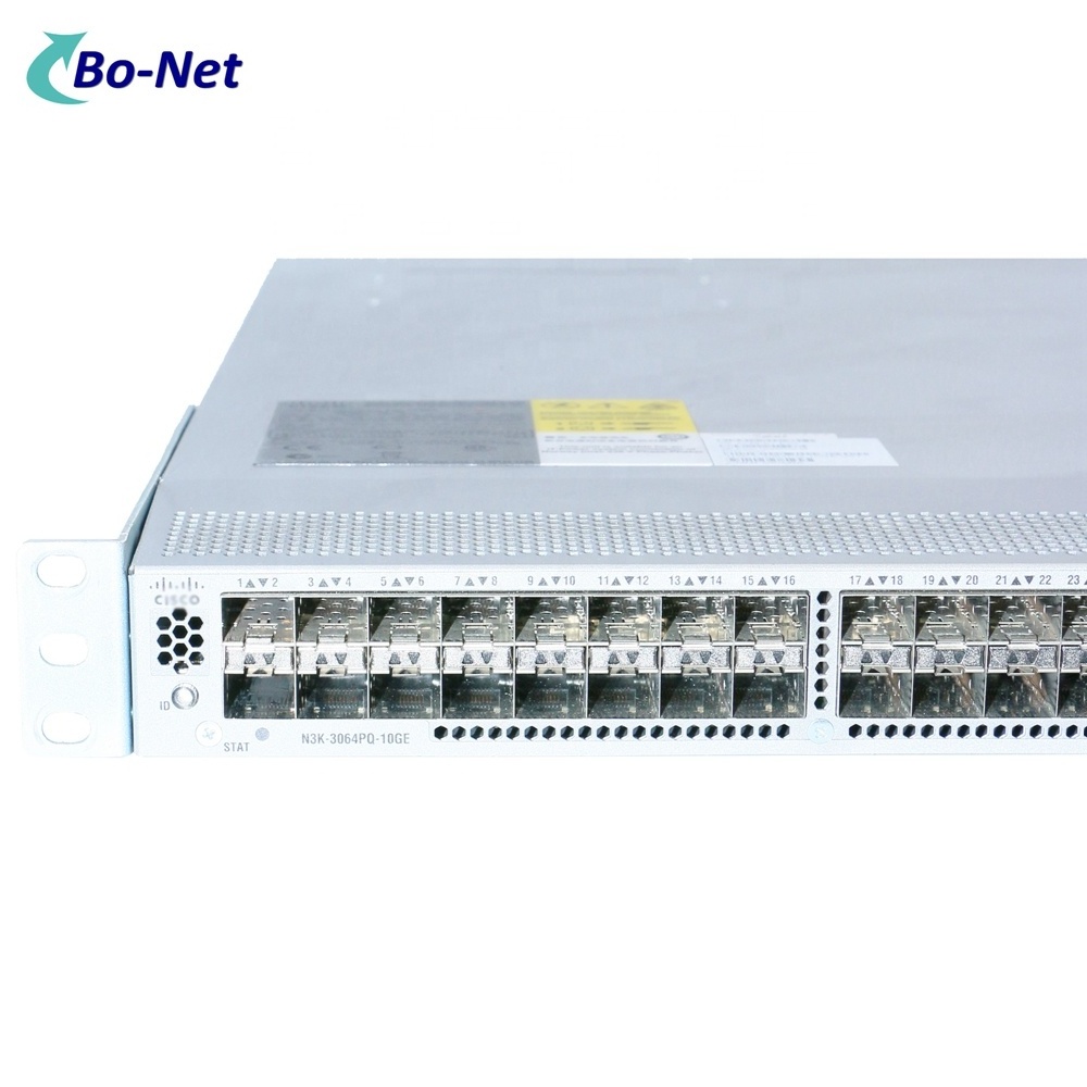 N3K-C3064PQ-10GE Nexus 3064PQ-10GE Switch 48 Ports SFP+ 40G Switch Fiber Switch