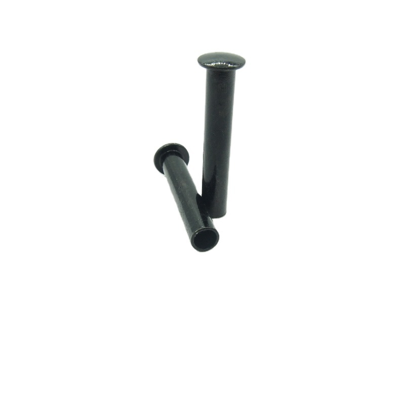 Rivets manufacturer Custom Made for Furniture Iron Steel Round Head Semi Tubular Rivet Black rivet