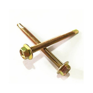 Building Sheet Metal Steel Galvanized Roof Tek Screws Hex Washer Head Self Drilling Roofing Screws with Rubber Washer