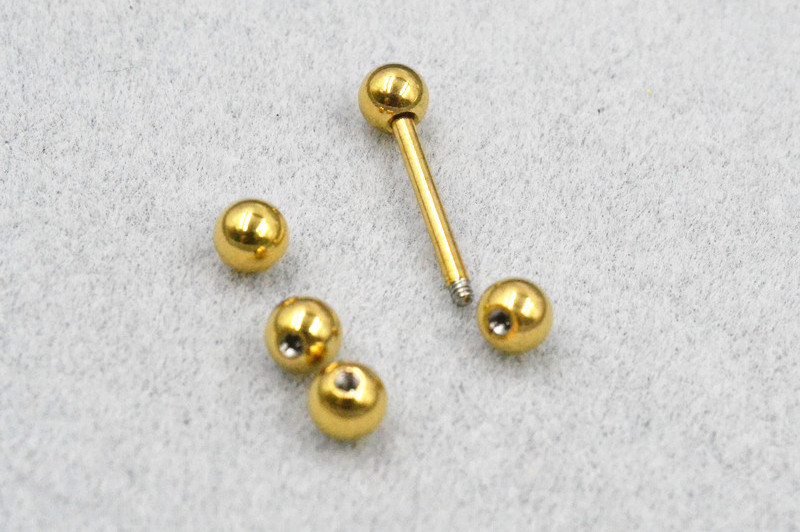 ROXI S925 sterling silver 18k gold plated 3mm piercing earring jewelry spare ball