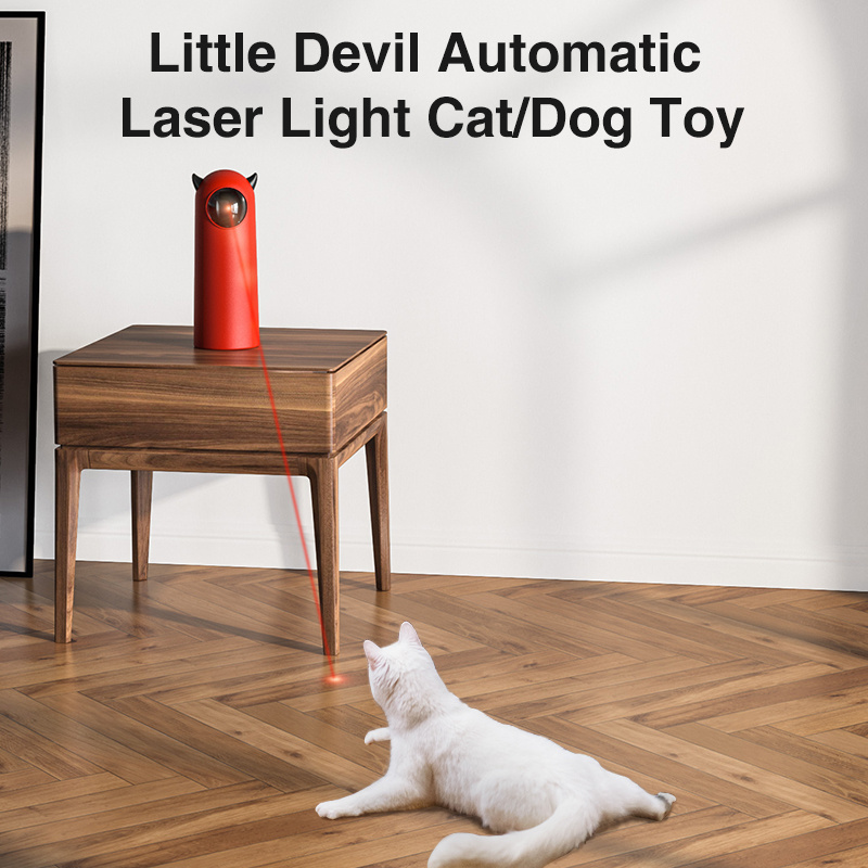 Multi-Angle Cat Interactive Toy LED Laser Funny Toy Automatic cat Auto Rotating Cat Exercise Training Entertaining Toy