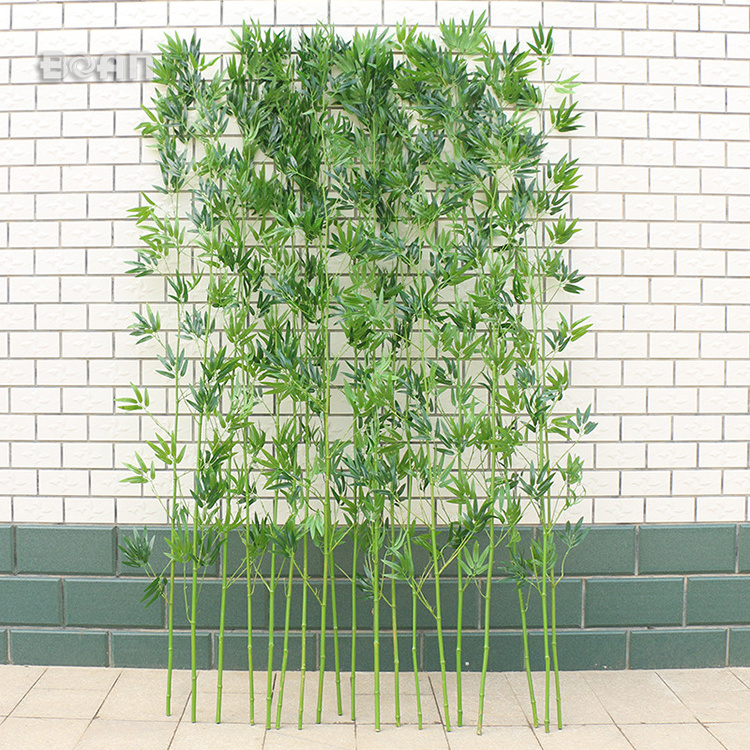 Different Sizes Factory Wholesale 3M Outdoor Fence Decoration Bamboo Leaves Artificial Plant Tree